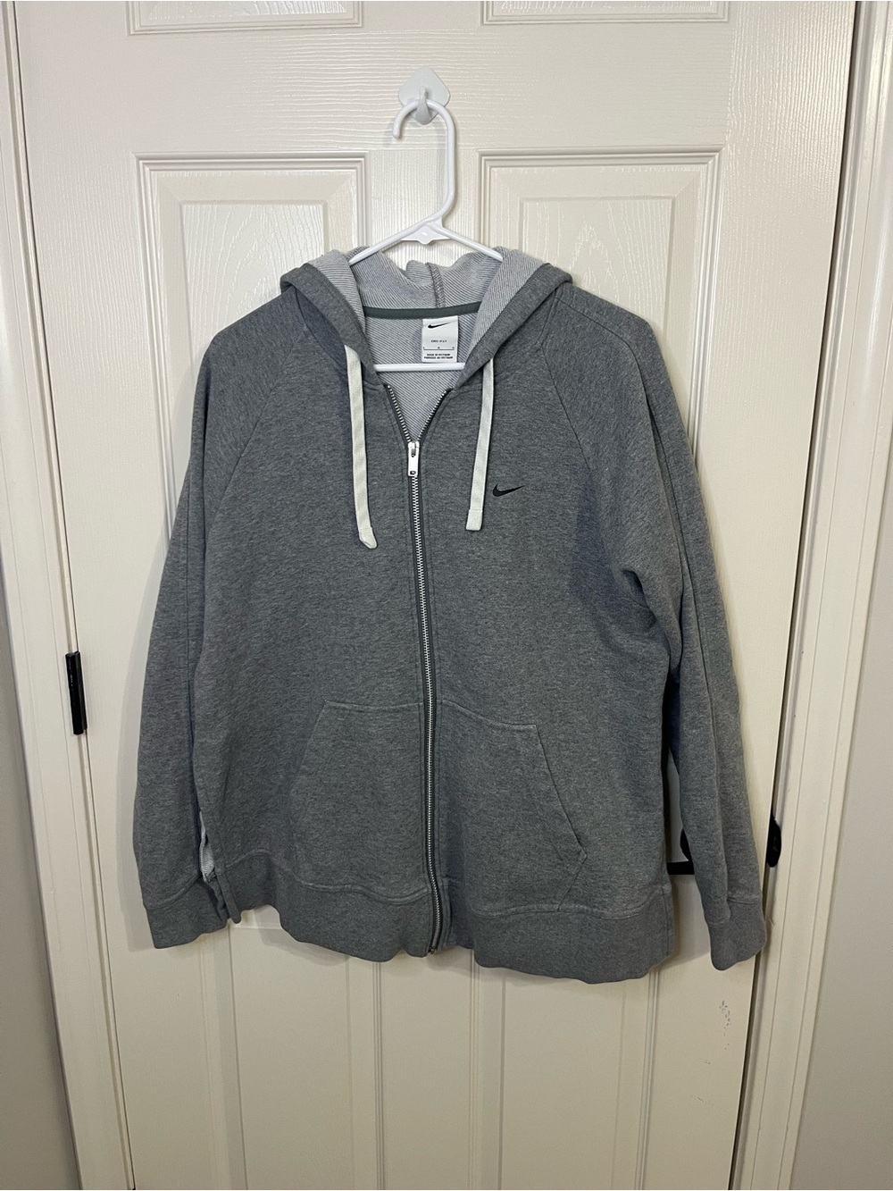 Nike Women's Gray Full-Zip Hoodie Jacket